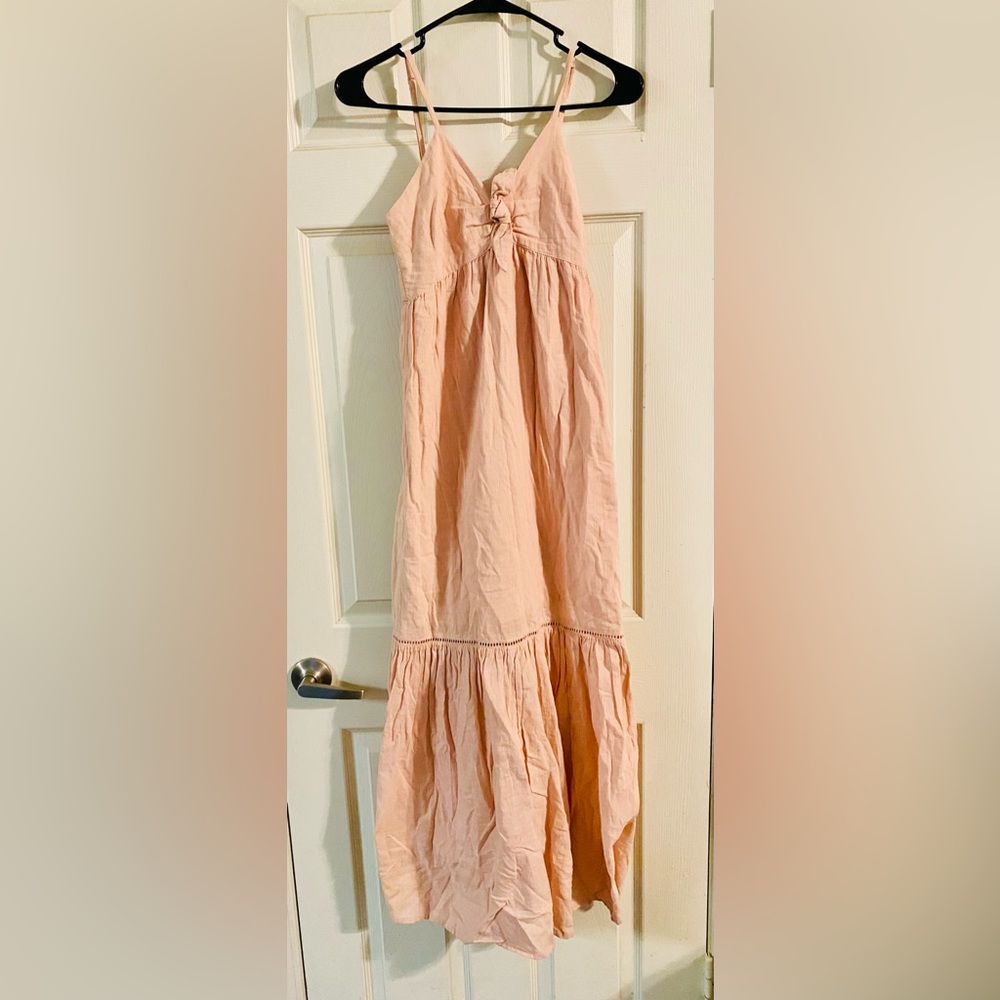 Accessorize London Elegant Peach Maxi Dress